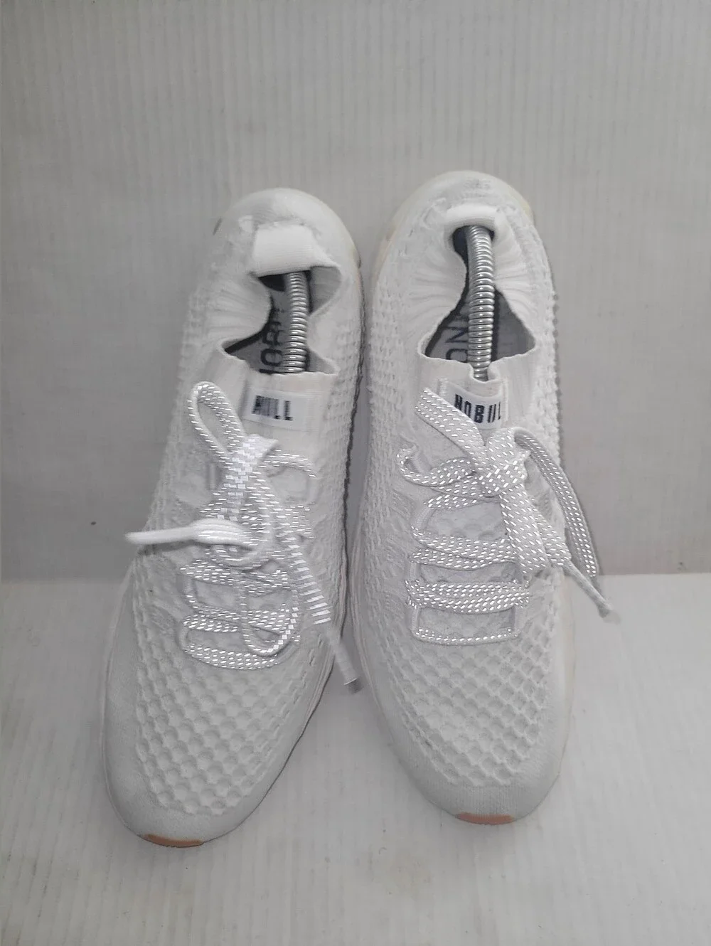 NOBULL Knit Runner Shoes Mens 10 Womens Athletic Training 11.5 Sneaker White Gum